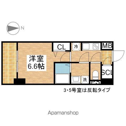 S-RESIDENCE上前津サウス(1K/4階)の間取り写真