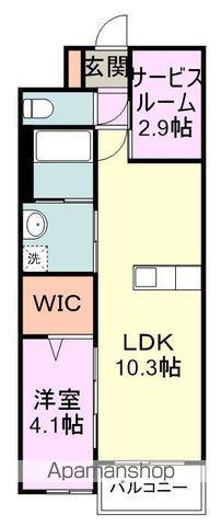 LIFEFIELD多々良(1SLDK/2階)の間取り写真