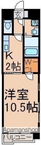 グランデポラリス(1K/1階)の間取り写真
