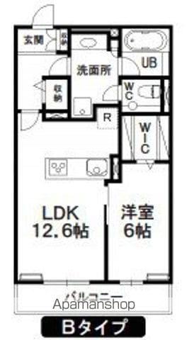 HILLS RESIDENTIAL D22(1LDK/3階)の間取り写真