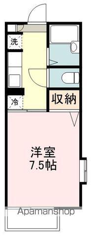 エクセルコートK(1K/2階)の間取り写真