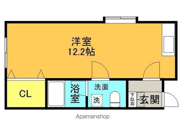 タントハウス15(ワンルーム/2階)の間取り写真