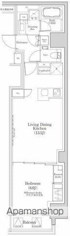 ザ・パークハビオ日本橋三越前(1LDK/10階)の間取り写真