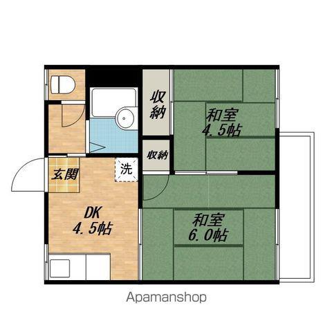 リバーサイドビラⅠ(2K/2階)の間取り写真
