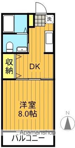 コートセレーノⅠ(1K/1階)の間取り写真