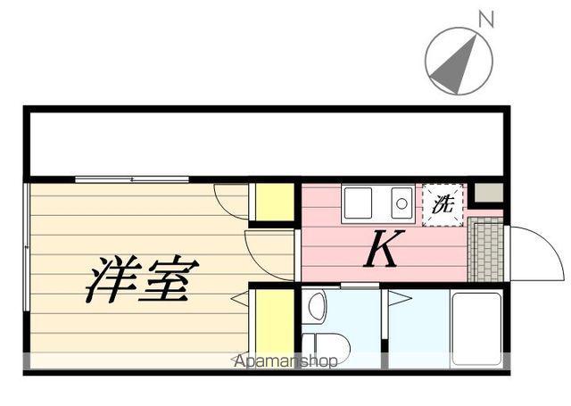 フォルトゥーナ津田沼(1K/3階)の間取り写真