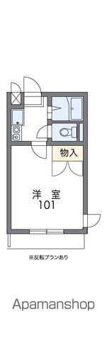 レオパレスサンローゼA(1K/2階)の間取り写真