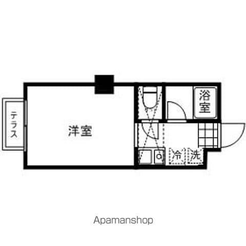 エクセルコーポ(1K/1階)の間取り写真