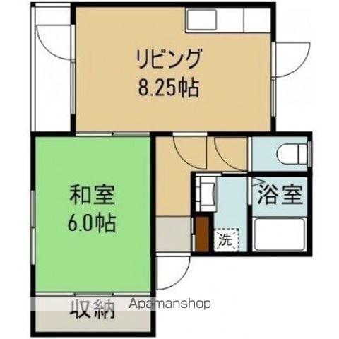 シティハウス89(1DK/2階)の間取り写真
