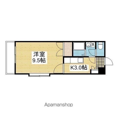 ロイヤルコートⅡ(1K/6階)の間取り写真