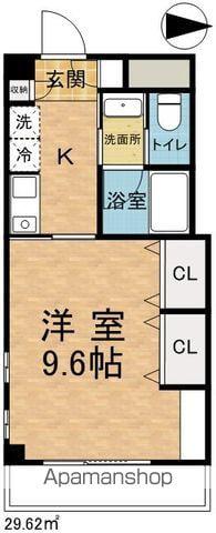 丸岩ビル ベルエア(1K/5階)の間取り写真