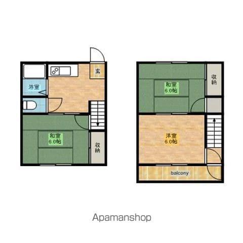 パレス28A(3DK/1階)の間取り写真