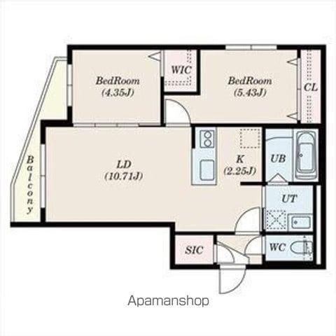 DIORE RESIDENCE SAPPORO(2LDK/1階)の間取り写真