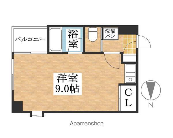 ヴィレドソレイユ(ワンルーム/7階)の間取り写真