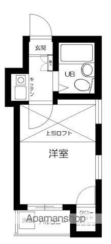 グリーンガーデン(1K/1階)の間取り写真