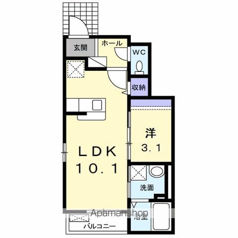 チェリーメゾン(1LDK/1階)の間取り写真