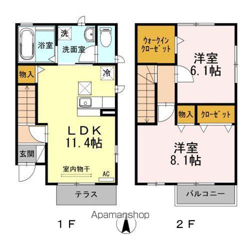 エトワール(2LDK)の間取り写真