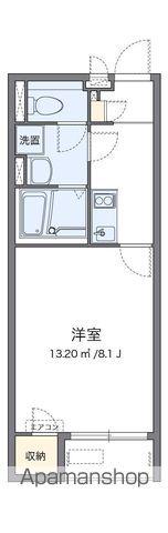 クレイノプルメリア(1K/2階)の間取り写真