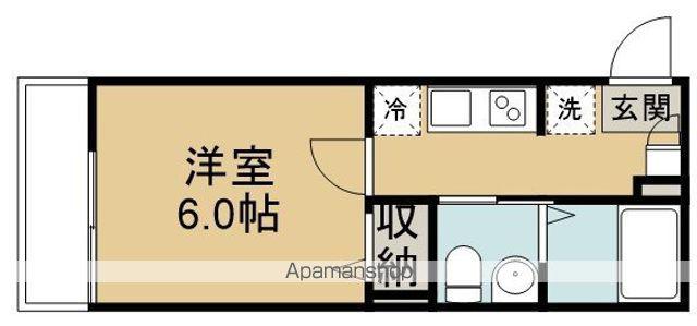 パークエクセル(1K/2階)の間取り写真