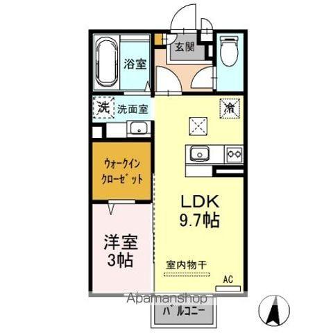 セレーナ・コート(1LDK/1階)の間取り写真