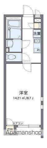 クレイノクレエ多の津(1K/1階)の間取り写真