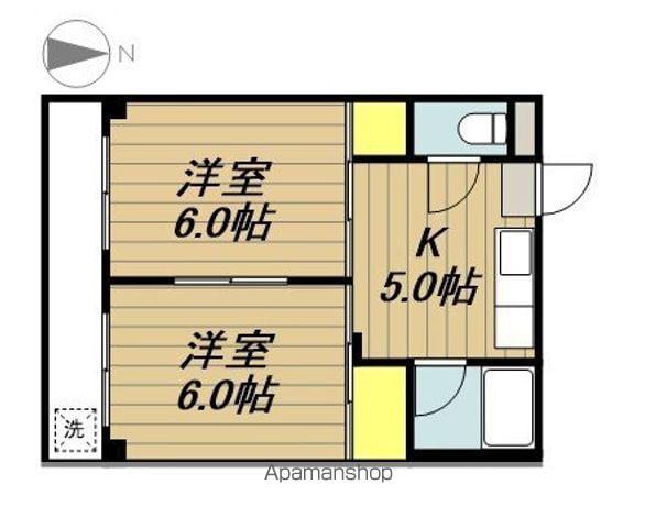 早乙女ハイツ(2K/2階)の間取り写真