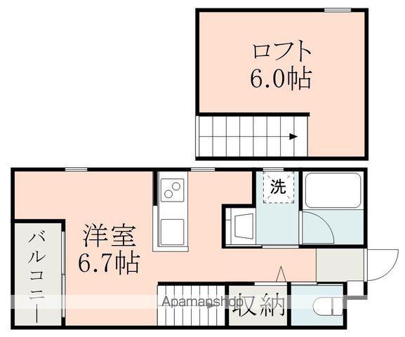 LENARDS大津町(1K/1階)の間取り写真