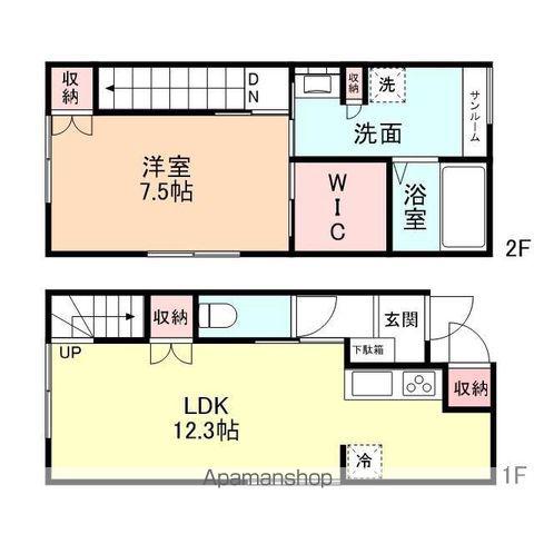 ＧＲＡＳＳＥⅠ・Ⅱ(1LDK)の間取り写真