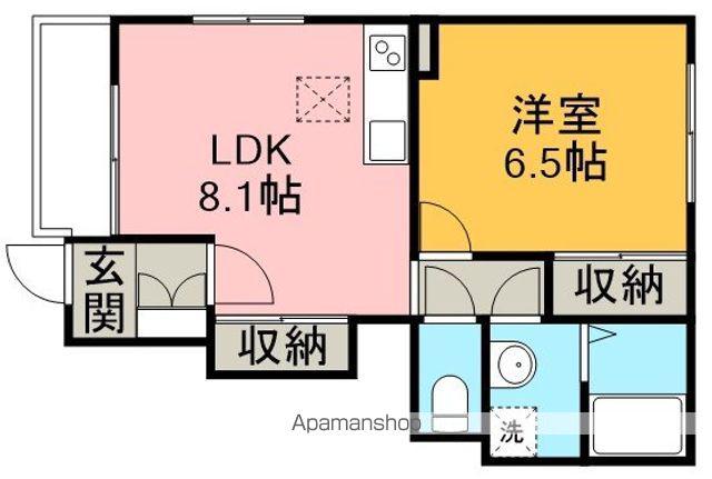 サン・エクセラン(1LDK/1階)の間取り写真