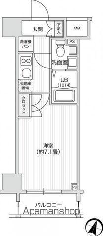 レジディア笹塚2(1K/7階)の間取り写真