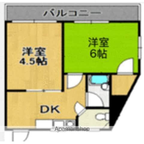 PLイースト愛宕3(2DK/5階)の間取り写真