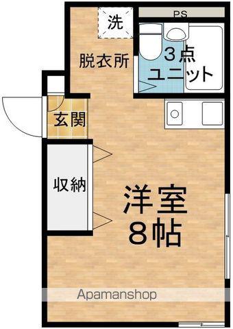 HOUSE 21(ワンルーム/2階)の間取り写真