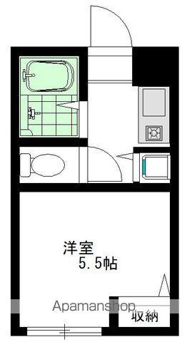 サザンヒルズ弐番館(ワンルーム/3階)の間取り写真