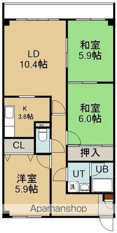 ハイツアメニティ(3LDK/2階)の間取り写真