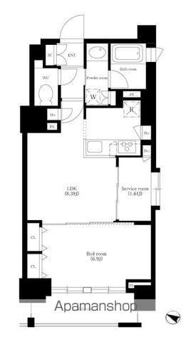 アーバネックス神保町(1LDK/12階)の間取り写真