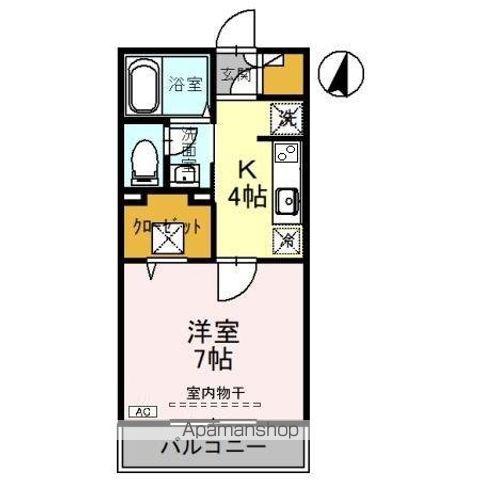 ARC-EN-CIEL(1K/1階)の間取り写真