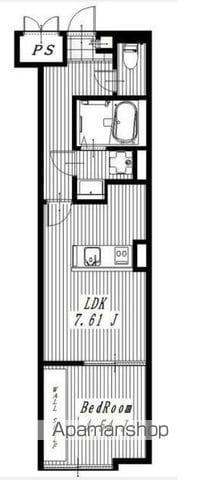 CREST PALACE NIPPORI(1LDK/2階)の間取り写真