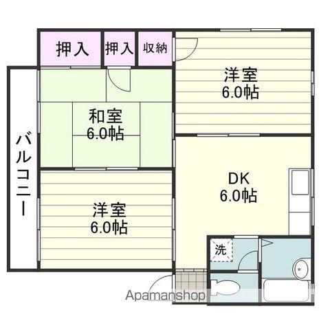 フォーブルⅣ(3DK/2階)の間取り写真