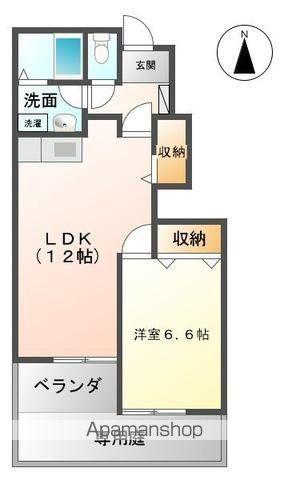 MASAKO(1LDK/1階)の間取り写真