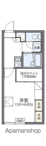 レオパレスシャスティMS(1K/2階)の間取り写真