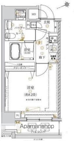 レガリス大塚(1K/9階)の間取り写真