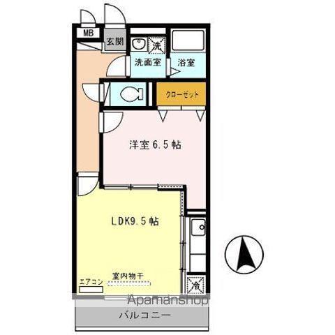 セジュール神領(1LDK/3階)の間取り写真