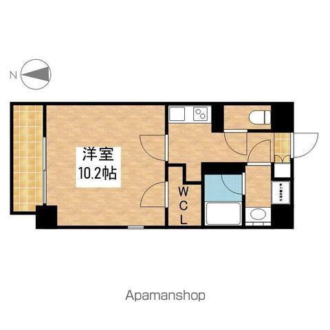 タウンコート御園(1K/5階)の間取り写真