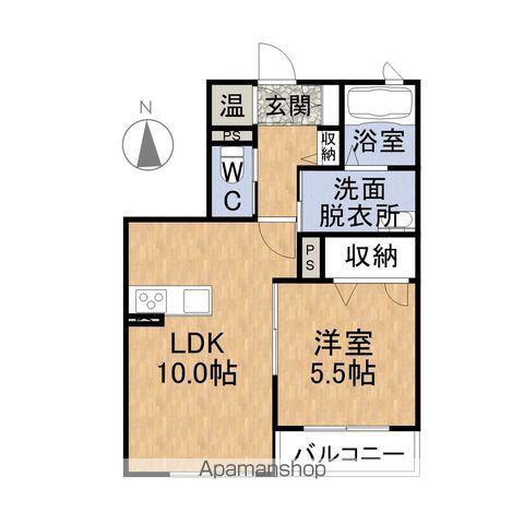 CIRUELA大溝(1LDK/1階)の間取り写真