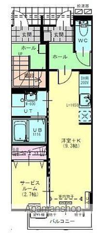 イーストA(1K/1階)の間取り写真