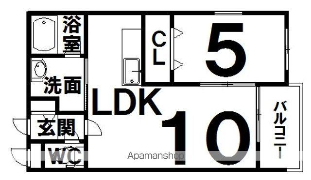 HOKU LEA(1LDK/1階)の間取り写真