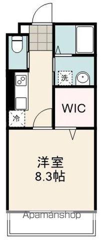 東海道本線 清水駅(静岡) 徒歩5分 5階建 築1年(1K/2階)の間取り写真