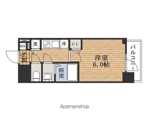 PRESSANCE松屋町駅前(1K/10階)の間取り写真