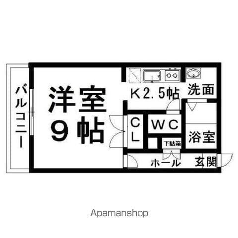 ルイスラピュタ(1K/3階)の間取り写真