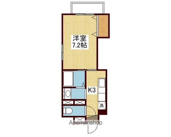 ミヤハル三番町ビル(1K/3階)の間取り写真